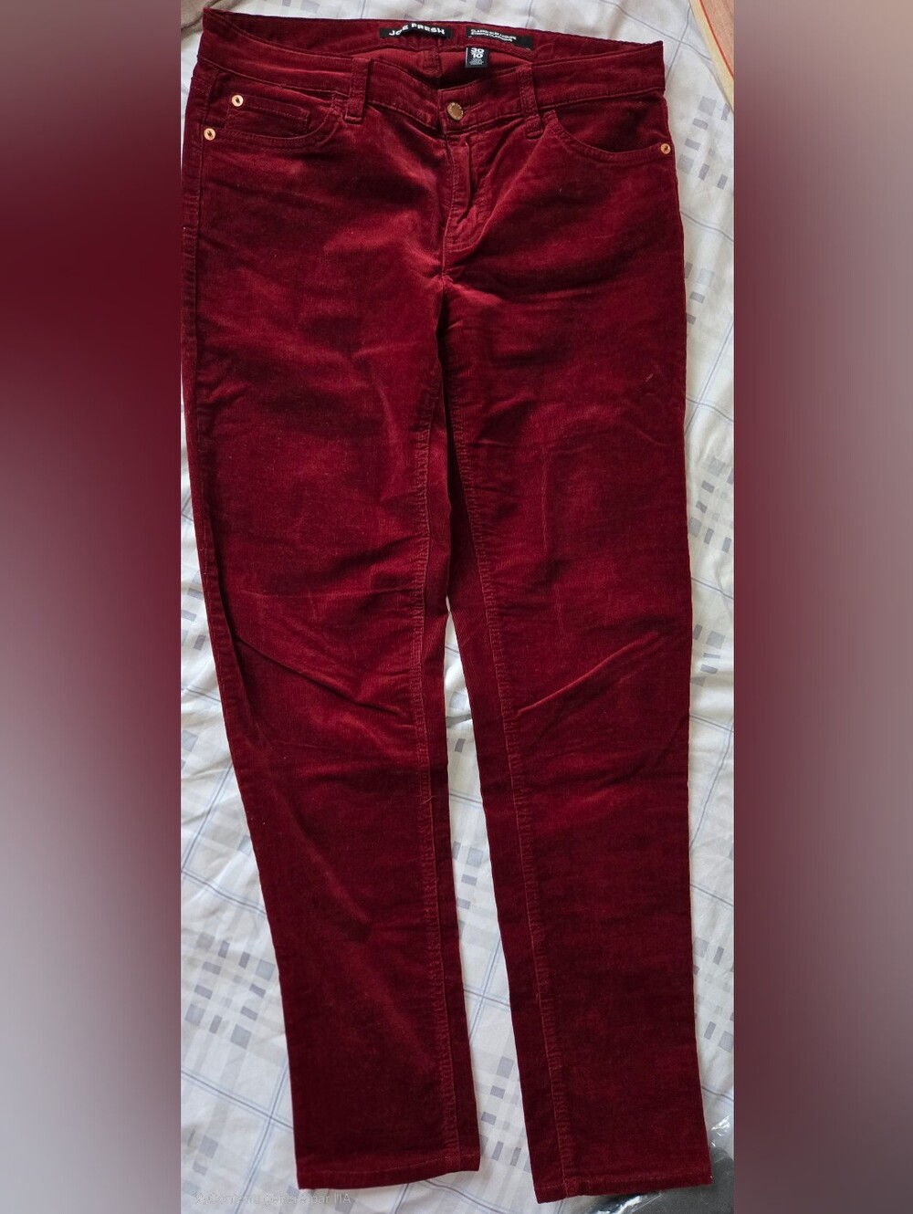 Joe Fresh Burgundy Corduroy Jeans